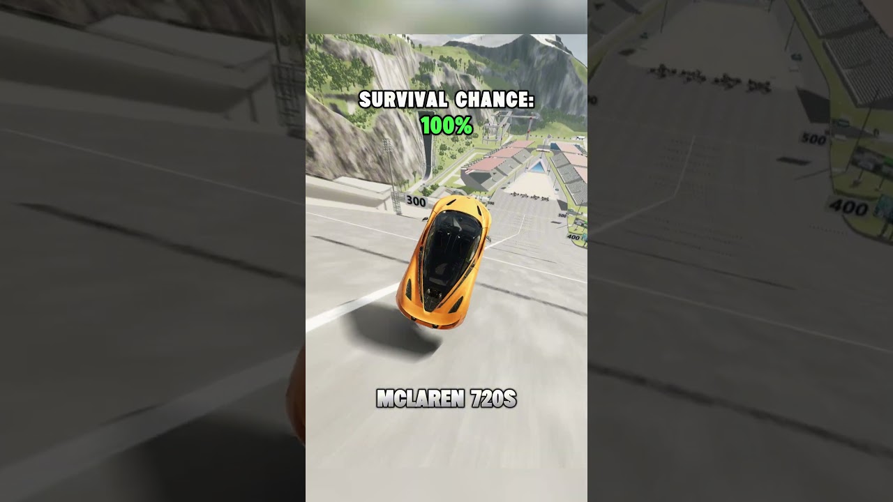 Jump And Brake Test #beamngdrive #gaming #fyp #car #game #viral #foryou #crash