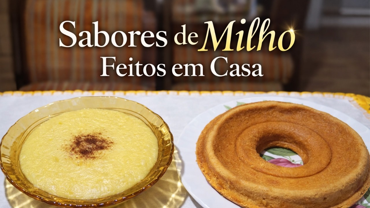 BOLO DE MILHO E CURAU I delicias da roça