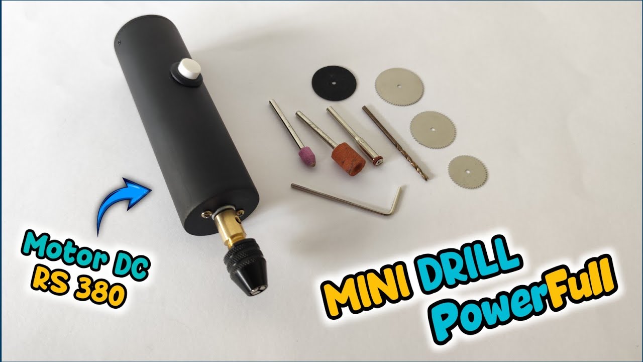 Membuat Bor Mini dari dinamo RS380 || DIY Mini drill, Grinder Powerfull