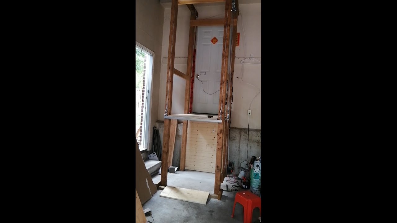 Use Winch To Build A Wheelchair Accessible Elevator In Garage DIY