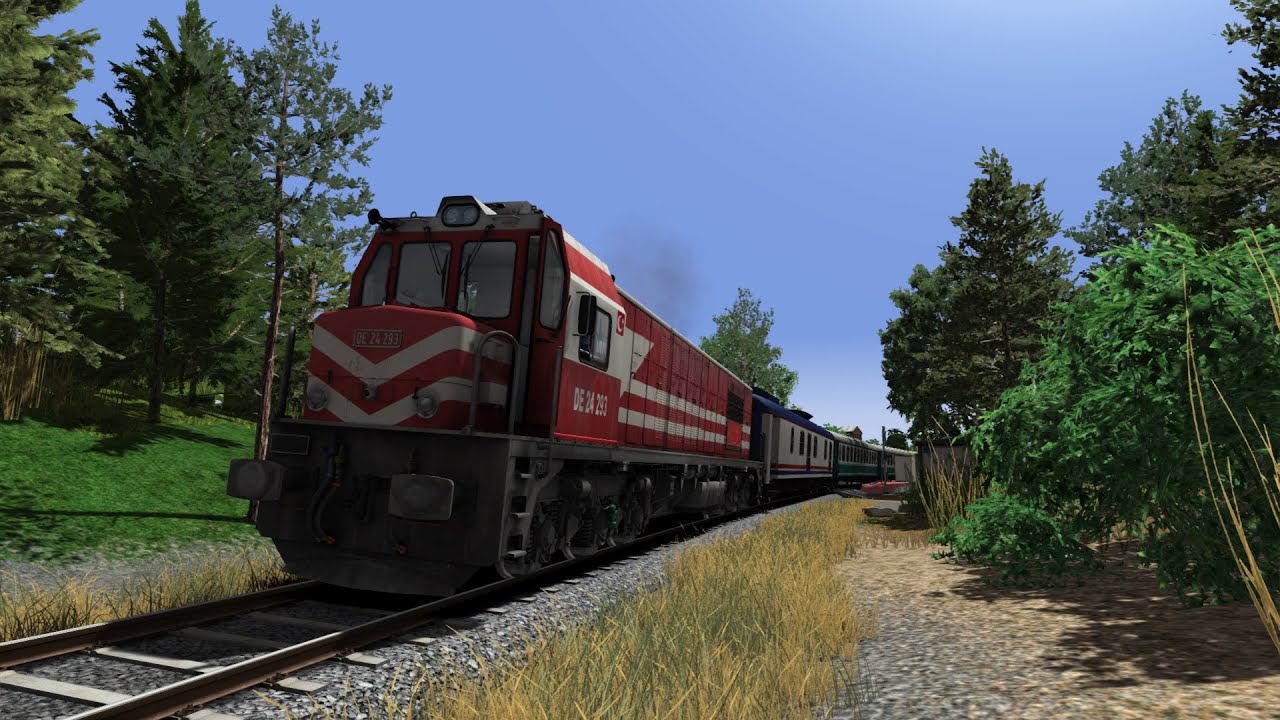 Train Simulator Taurus Mountains DE24000 Yenice - Belemedik Yolcu Taşıma Varda Köprüsü