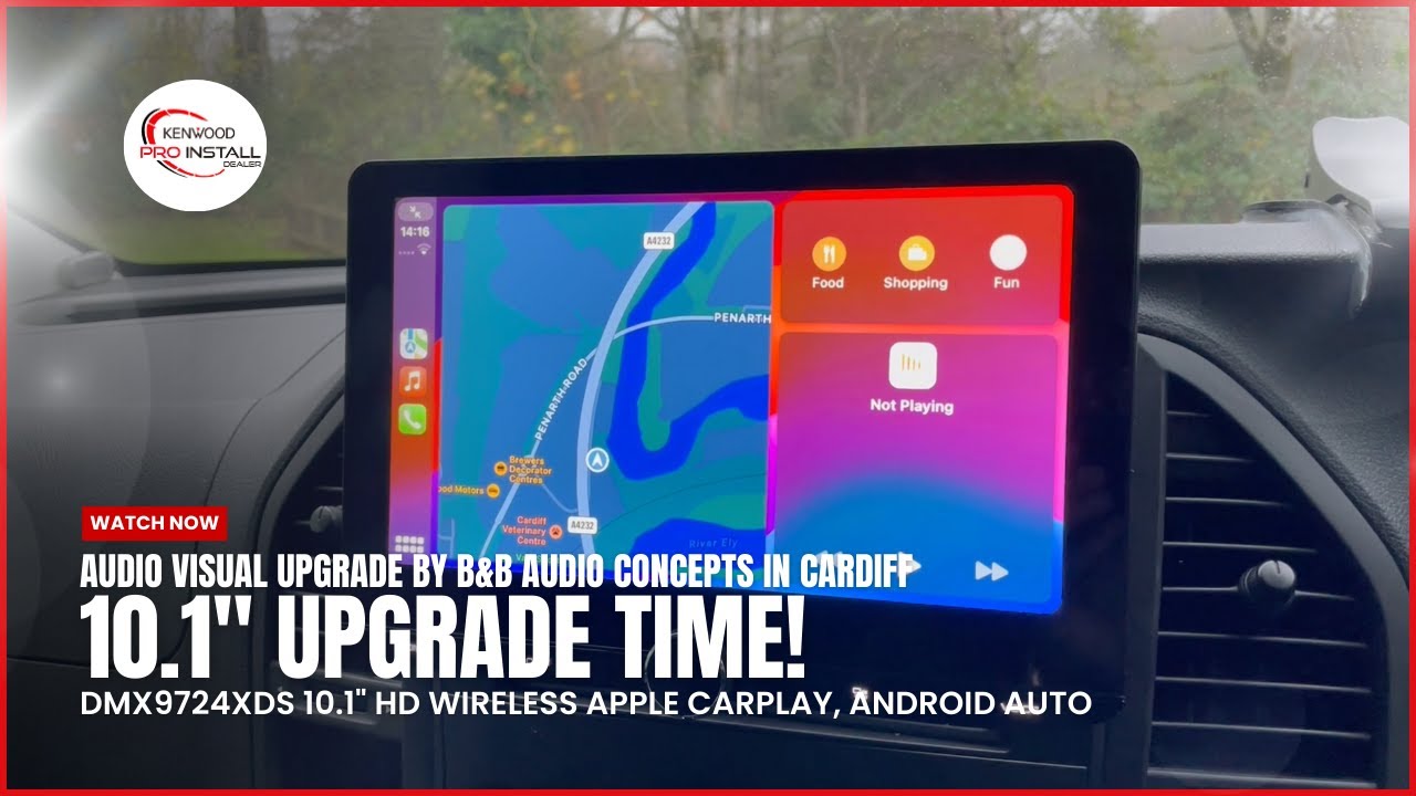 Mercedes Vito Driver Wanted Bigger Got Massive Wireless CarPlay KENWOOD DMX9724XDS 