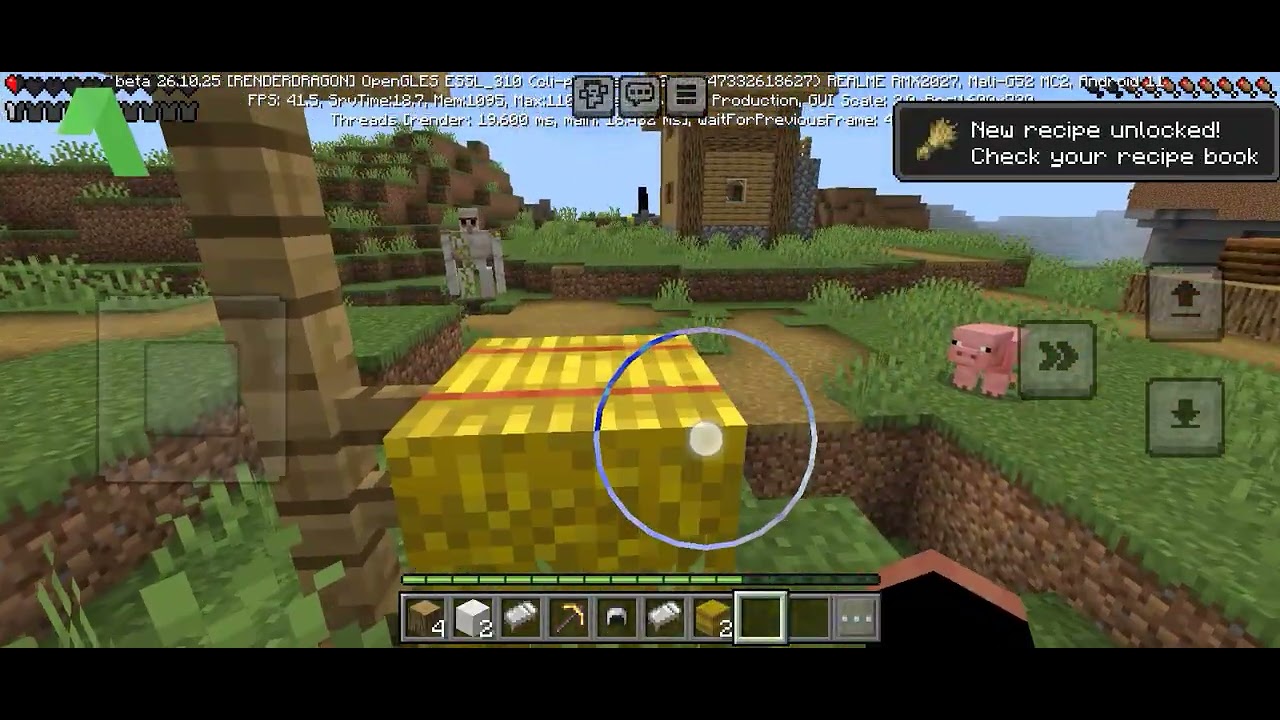 New series part1I found a village and makea food and upgrade house #minecraft#video#game#@King_gamer