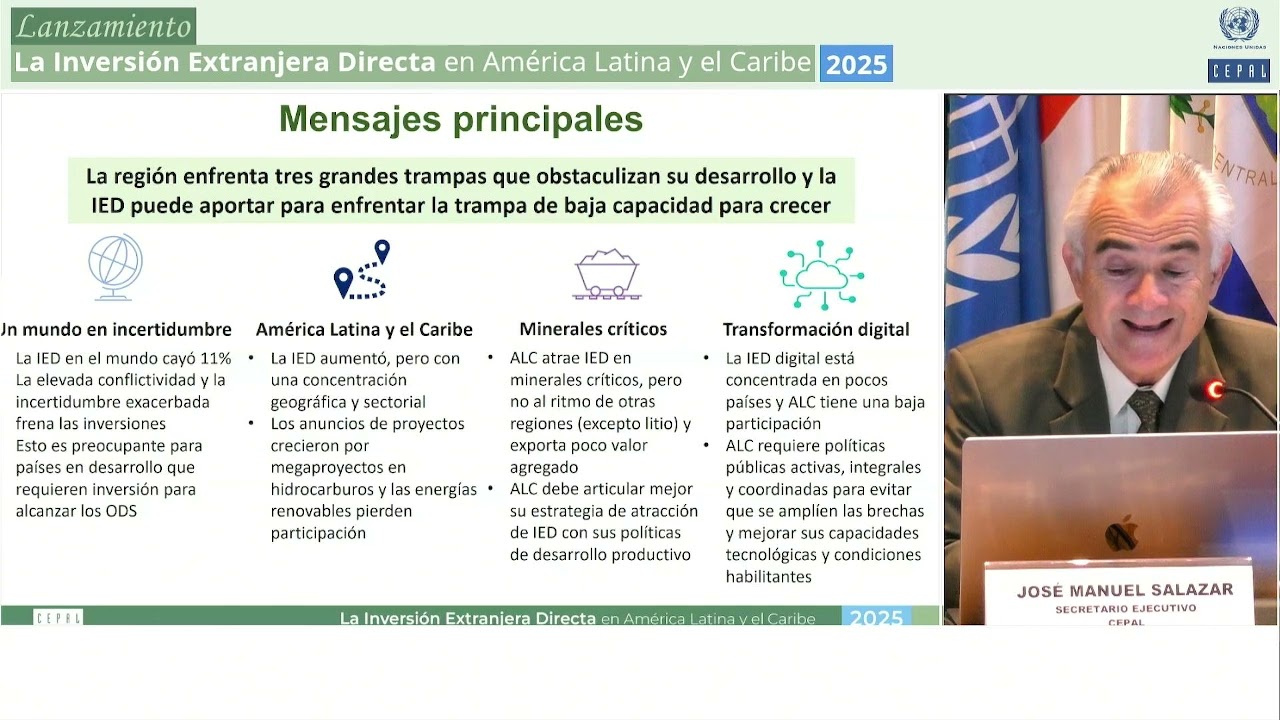 Launch of Foreign Direct Investment in Latin America and the Caribbean 2025 report