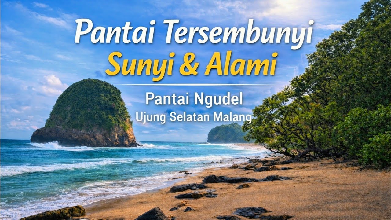 Pantai Ngudel Malang | Surga Tersembunyi di Malang Selatan yang Masih Sepi & Alami!