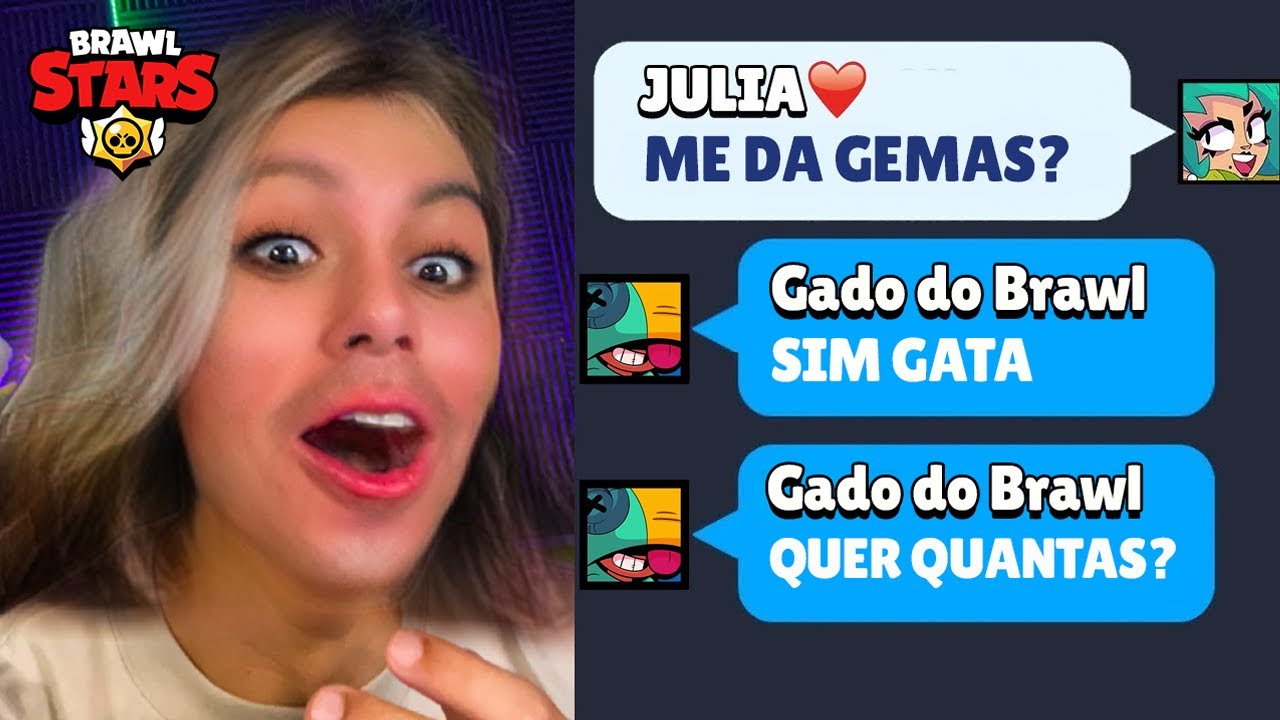FINGI SER UMA GAROTA E GANHEI GEMAS GRÁTIS no Brawl Stars!!