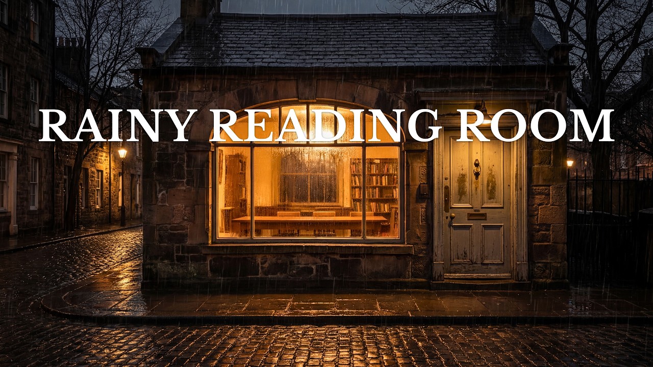 Cozy Sleep Story for Adults | A Rainy Evening in the Garden Club Reading Room