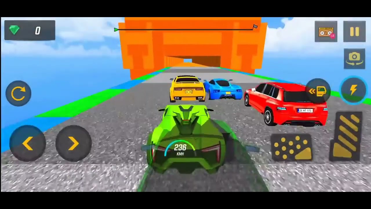 Ramp Car Racing Game | Racing Car 3D |Children Car Racer | Racing Viral Video | Game Challenge |