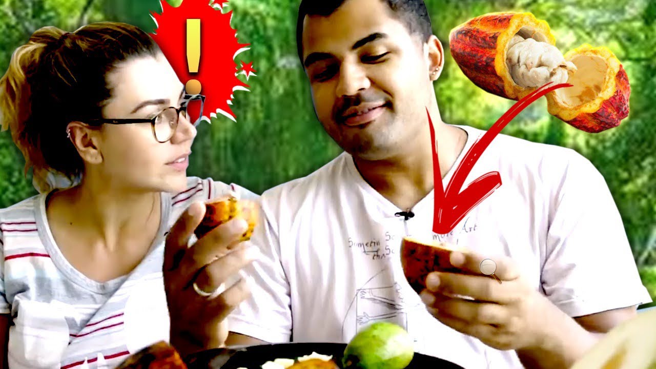 PROVANDO FRUTAS EXÓTICAS DA ROÇA