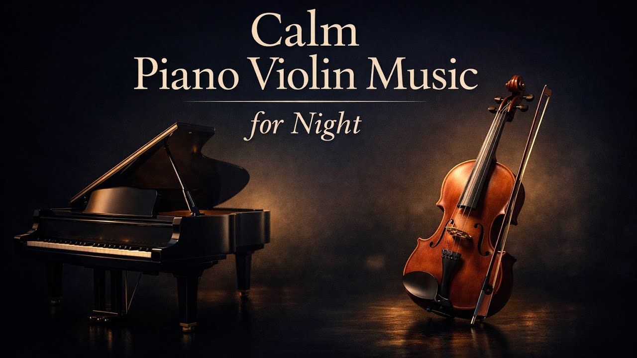 Calm Piano Violin Music for Night Time Healing and Rest