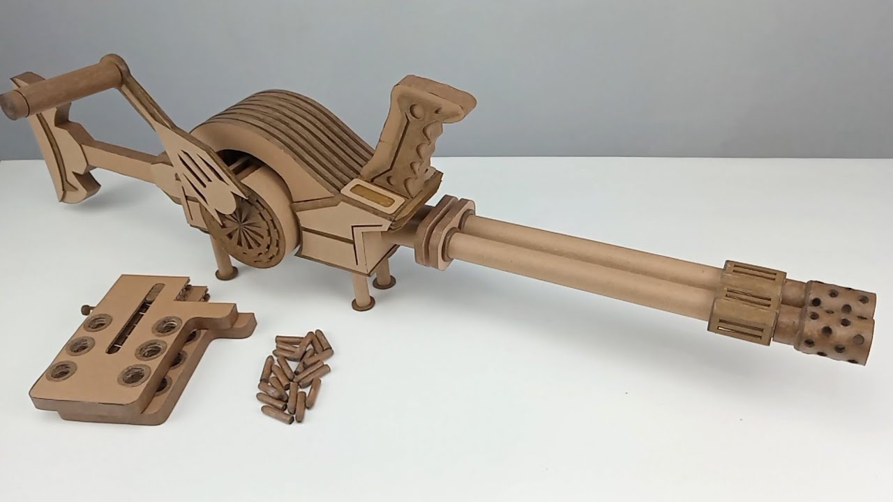 Spin and shoot, How to Make a Cardboard Gun