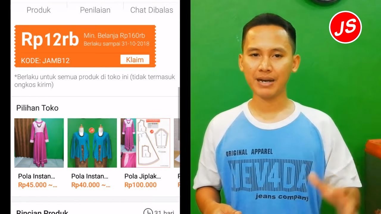 Lebih Ekonomis Beli Pola Jiplak & Instan Lewat Jamblang Store di Shopee💰👌