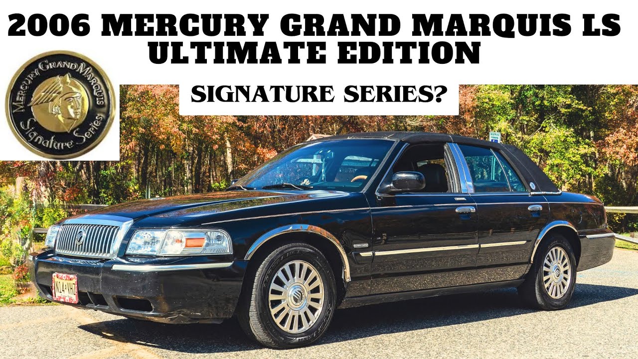 2006 MERCURY GRAND MARCUIS LS ULTIMATE EDITION ЧЕРНЫЙ НА ЧЕРНОМ