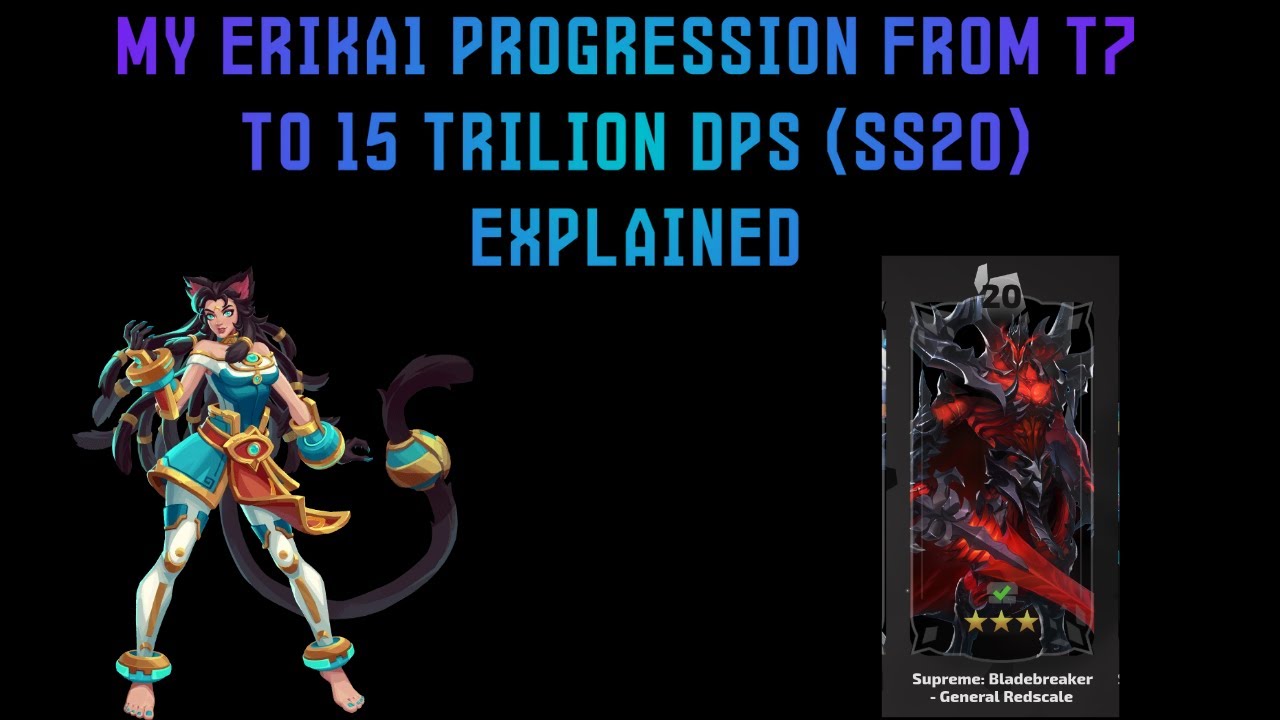 My Erika1 Progression Explained – From 100M to 15T DPS (Rank 1 Journey)