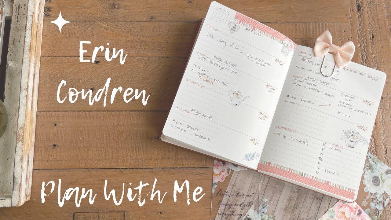 May Plan With Me | Simple Weekly Plan | Erin Condren Focused Planner
