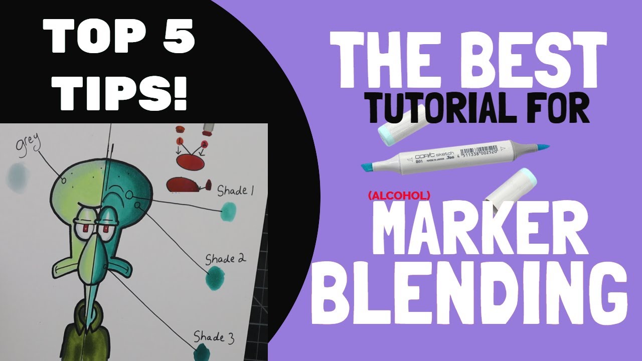HOW TO BLEND like a PRO! | Alcohol Markers Tutorial for beginners
