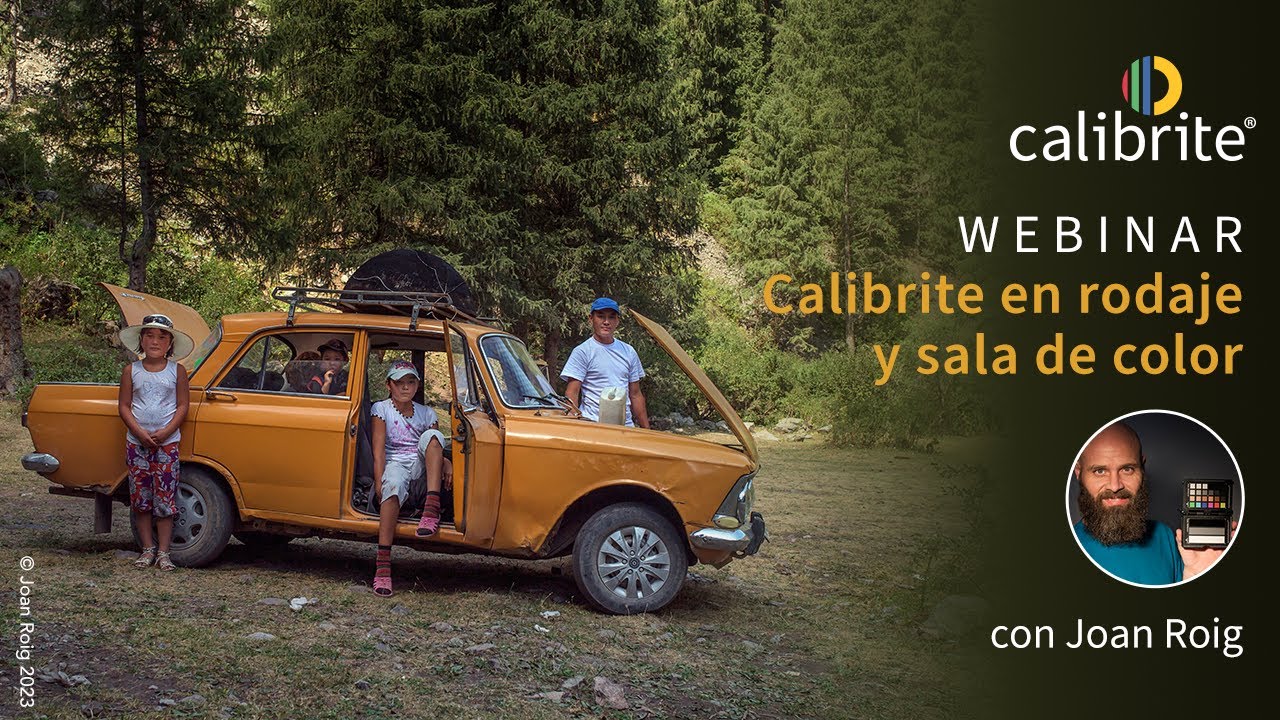 Calibrite en rodaje y sala de color con Joan Roig