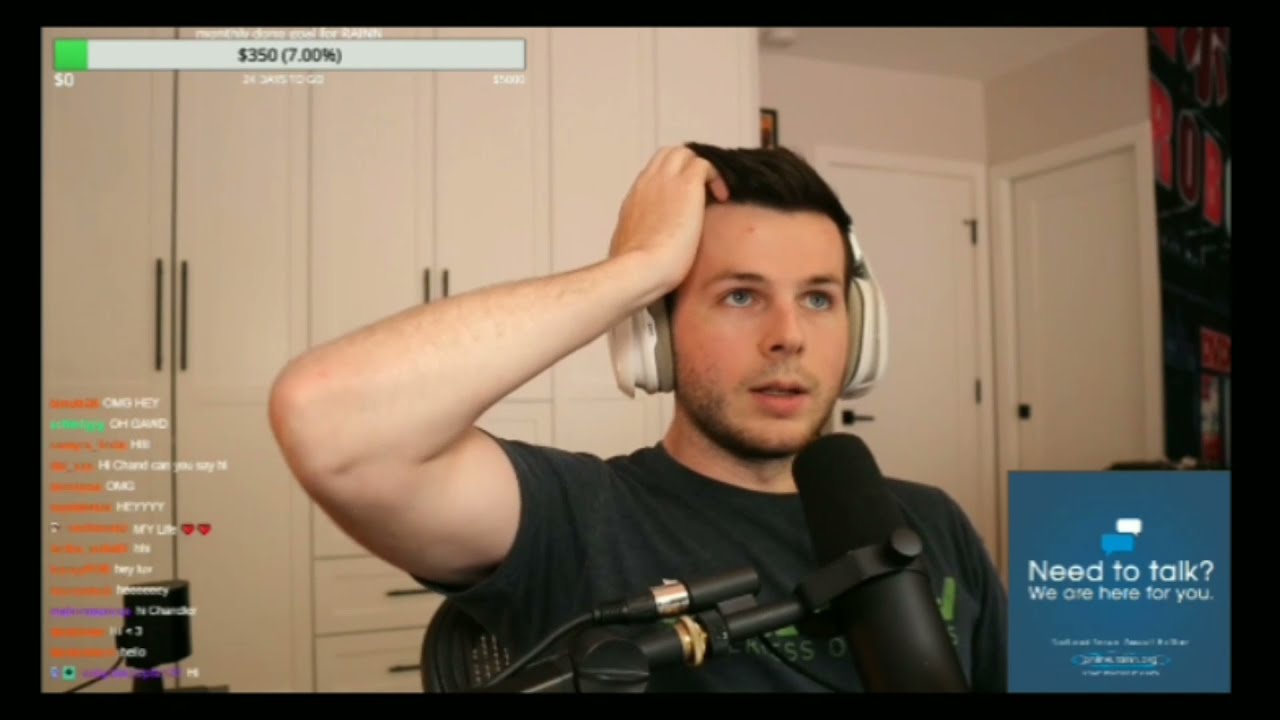 chandler riggs talks about arcadum and s*xual assault (twitch clip)