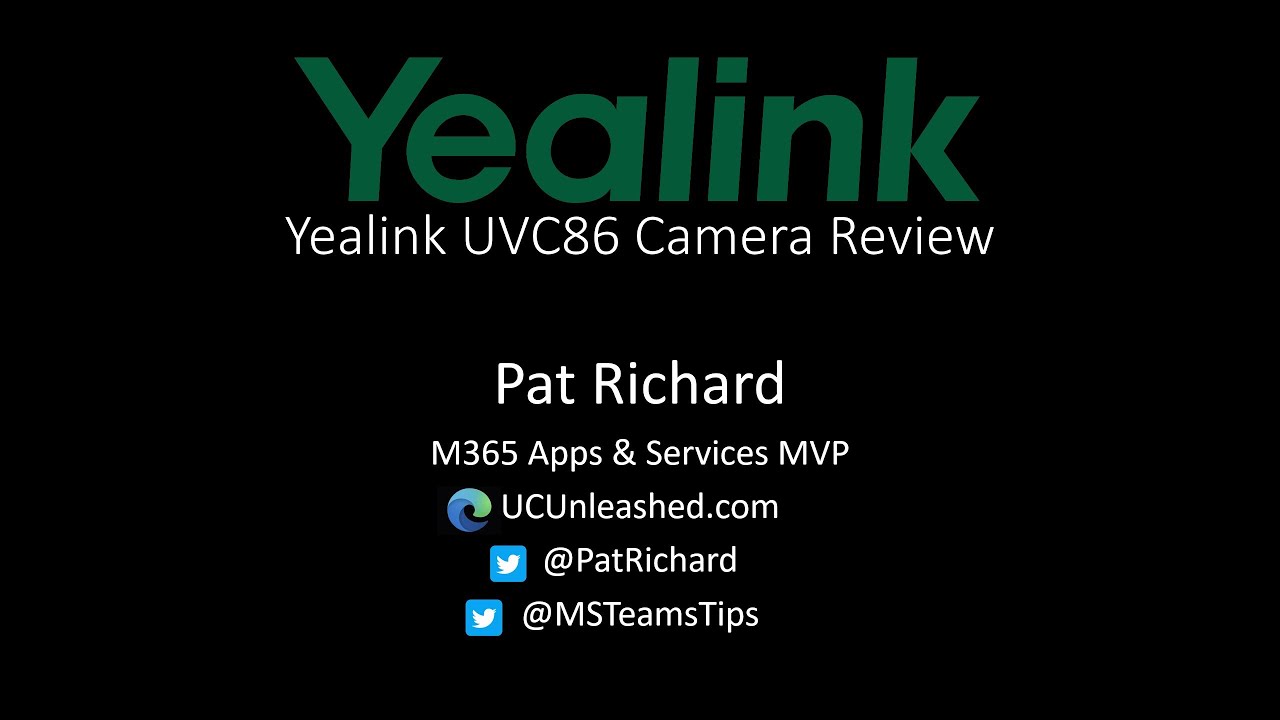 Product Review - Yealink UVC86 Camera