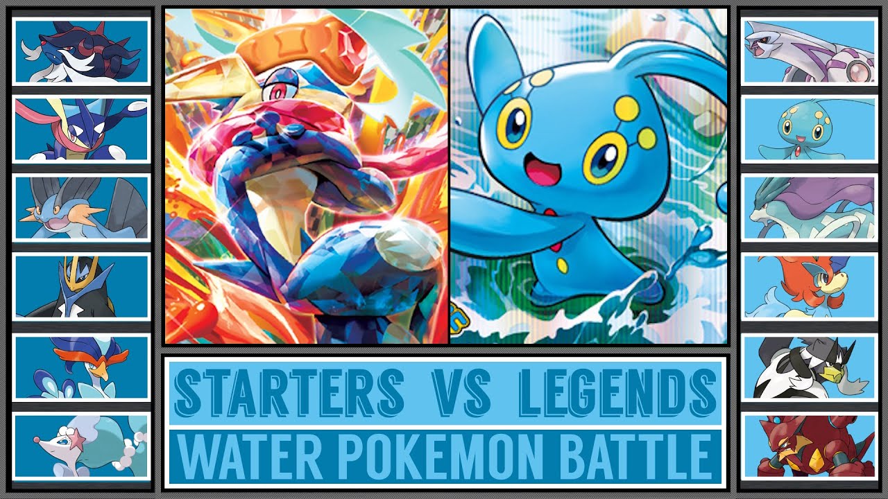 STARTERS vs LEGENDS | Water Pokémon Battle