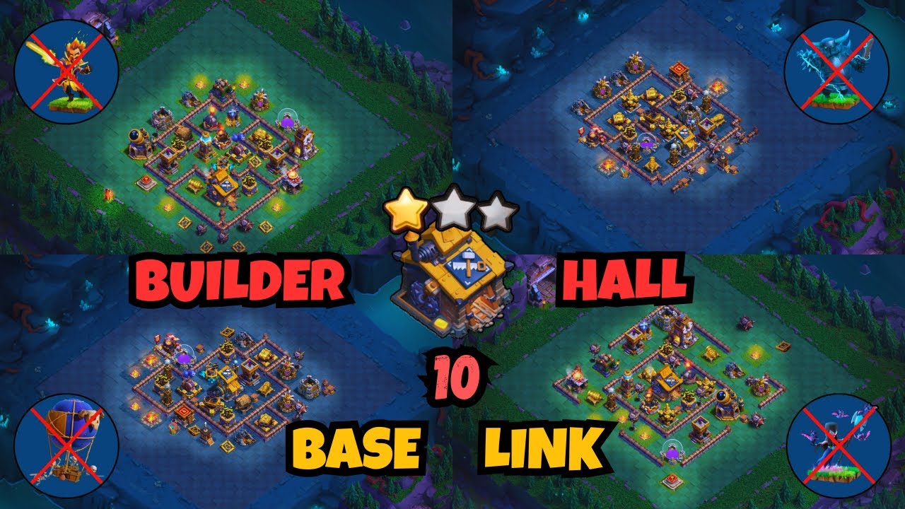 New Builder Hall 10 Base 2026 | Best BH10 defense base with link | BH 10 Base | Clash of Clans.....