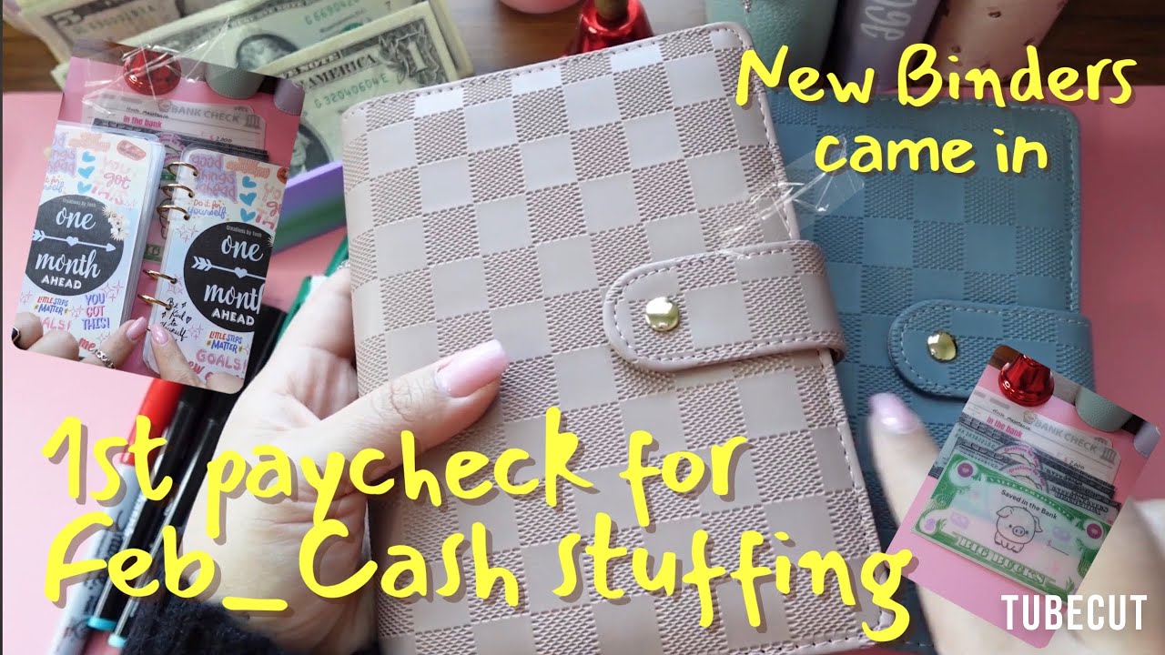 1st Payday for February / Cash Stuffing, NEW Binders and a BIG sneak peek!!! 