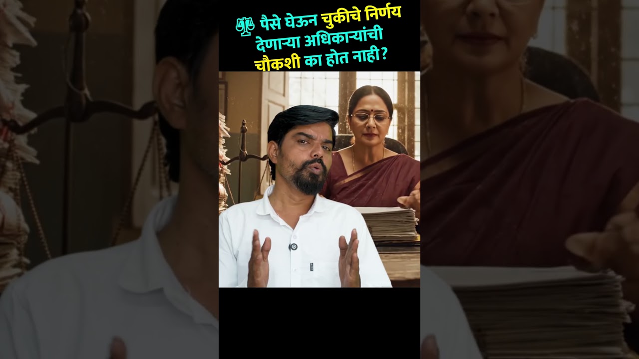 चुकीचे निर्णय देणाऱ्या अधिकाऱ्यांची चौकशी का होत नाही? #corruptionfreeindia #trending