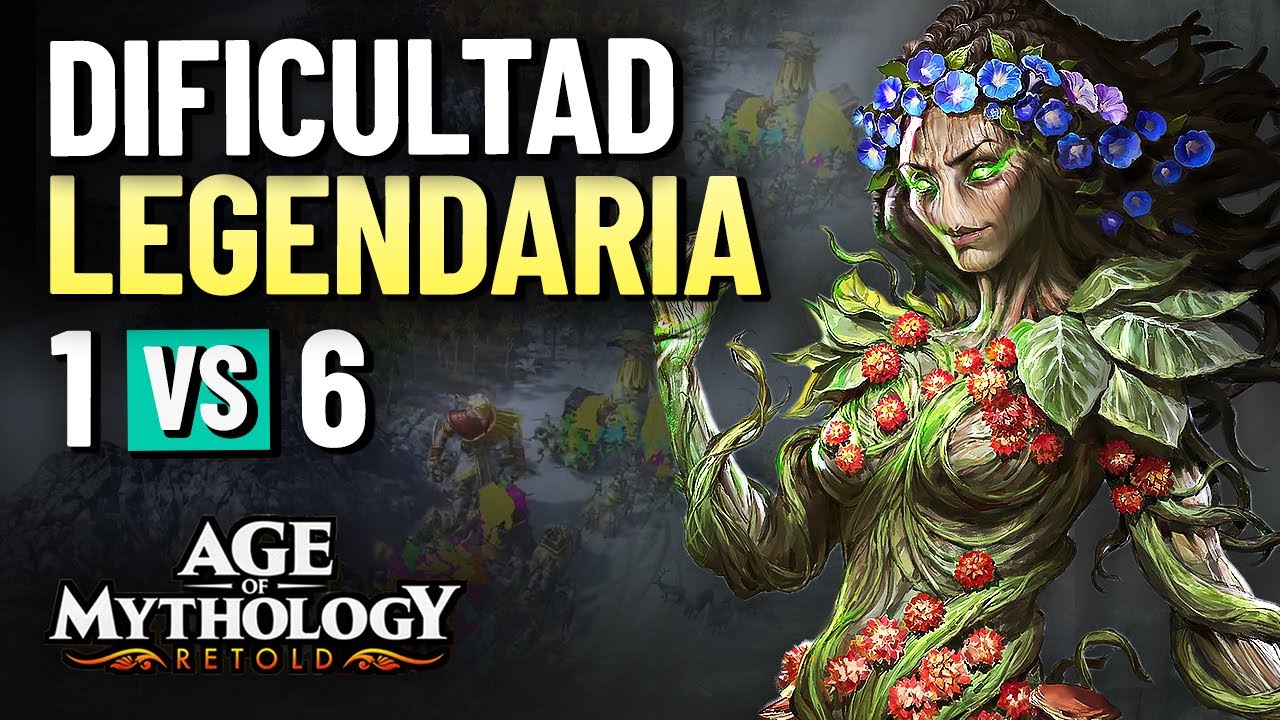 &iquest;Es posible VENCER a 6 IA en DIFICULTAD LEGENDARIA? Estrategia PERFECTA!!! | AGE of MYTHOLOGY RETOLD