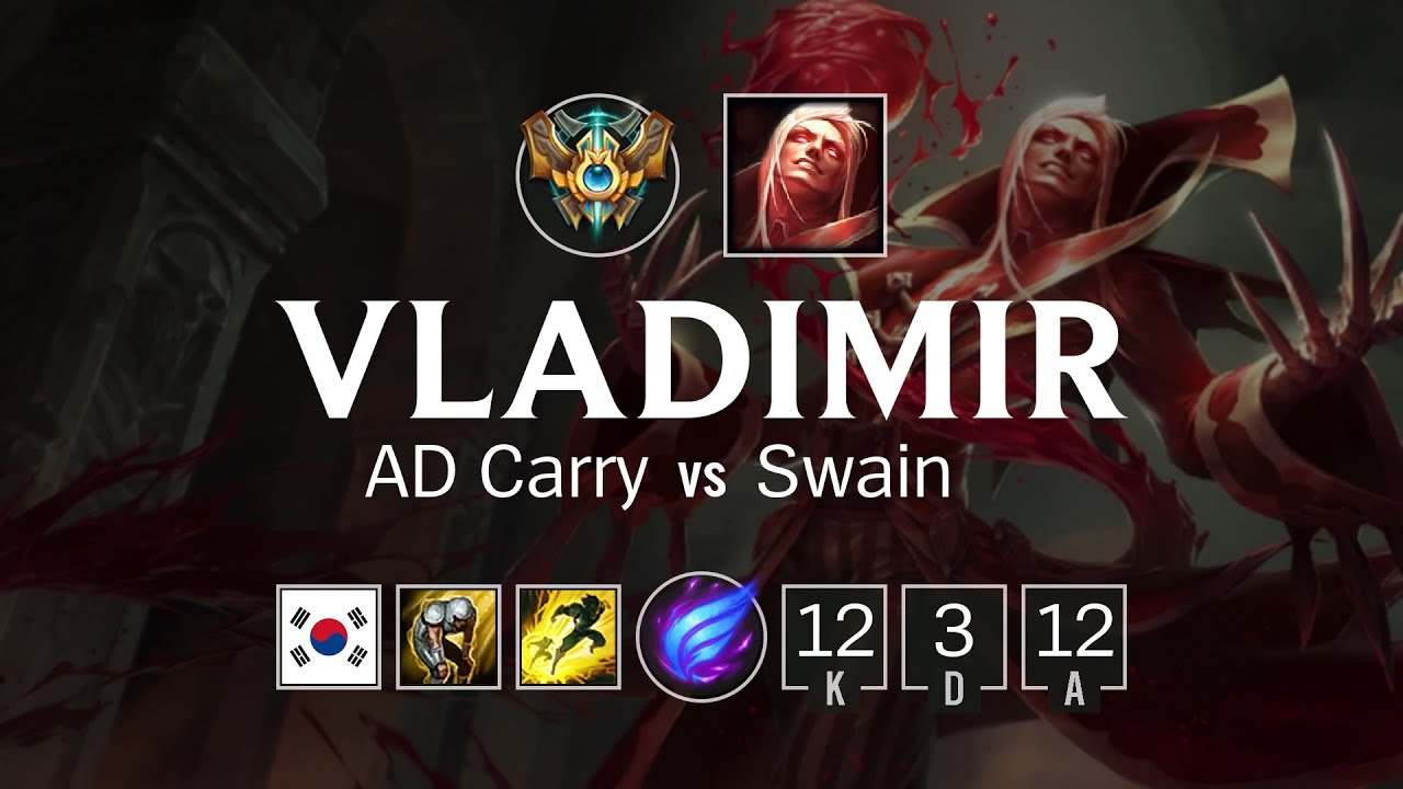 Vladimir ADC vs Swain - KR Challenger Patch 8.12