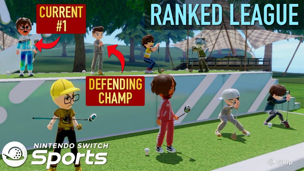 Facing the Defending Champ & Current #1 in RANKED Switch Sports Golf!