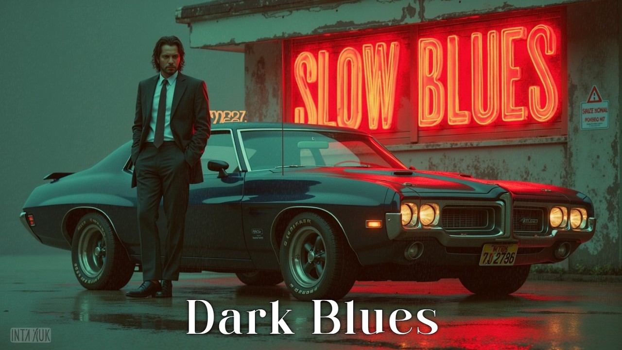 Slow Blues Drive - Классика дождливой ночи и плейлист блюзовой музыки с электрогитарой