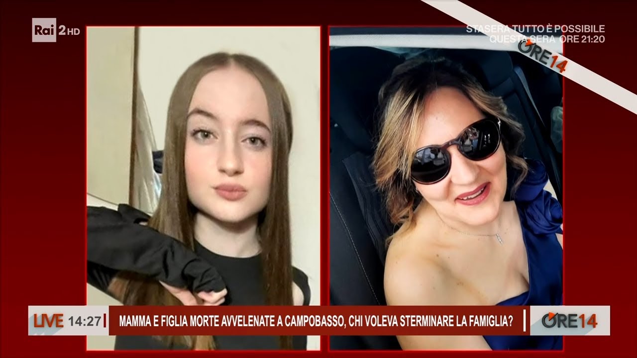 Mamma e figlia avvelenate, chi voleva sterminare la famiglia? - Ore 14 del 01/04/2026