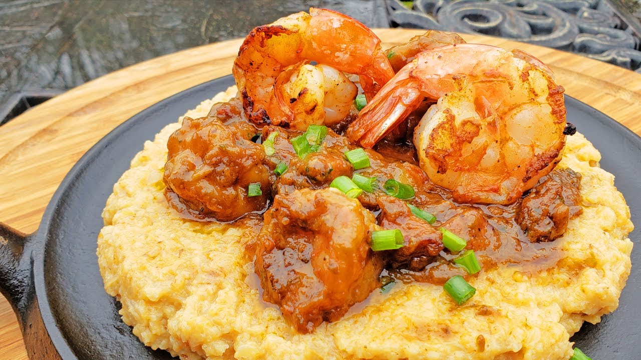 CAJUN KETO SHRIMP AND GRITS
