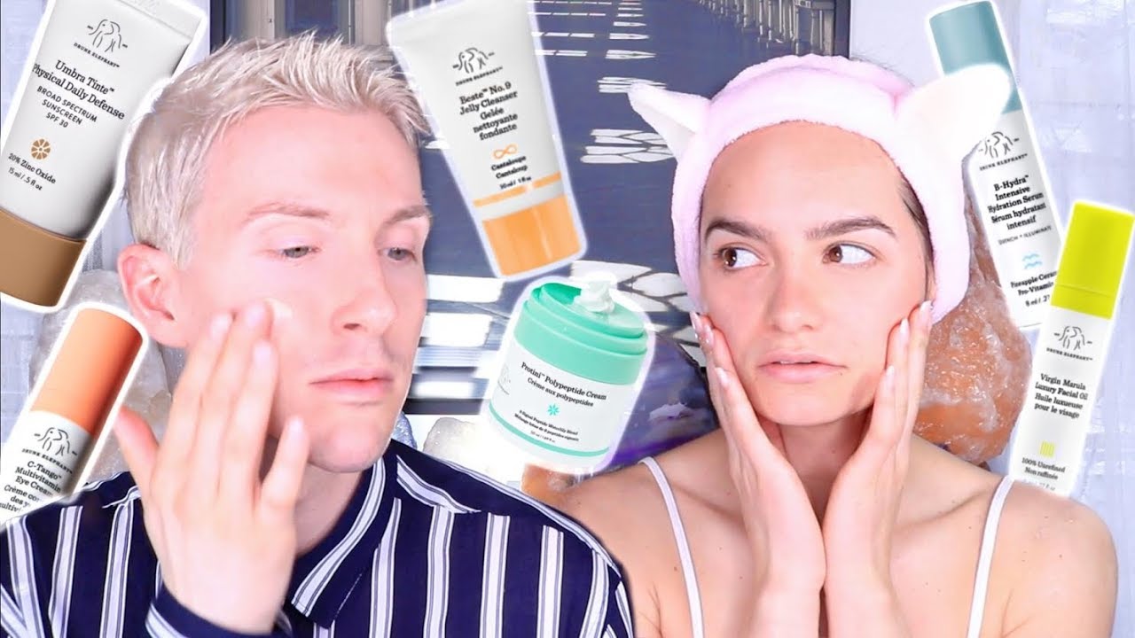 I Finally Try a FULL Drunk Elephant Skin Care Routine