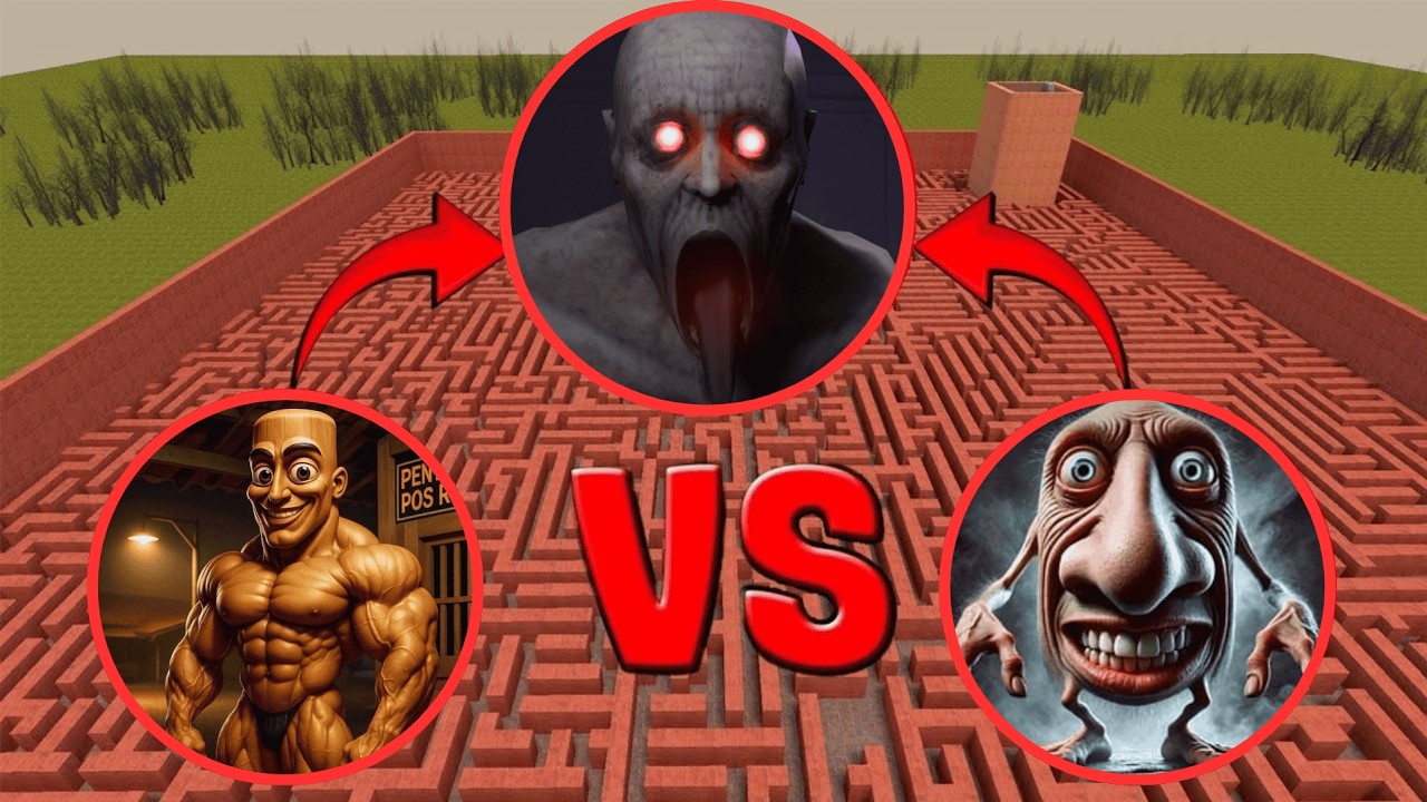 Epic Battle: SCP 096 vs HIDUNGDUNG vs TUNG TUNG SAHUR | Garry's Mod #garrysmod