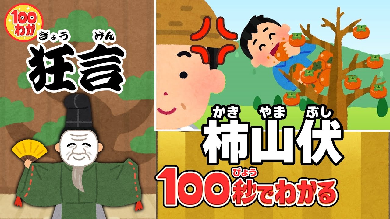 【100秒でわかる名作劇場】柿山伏