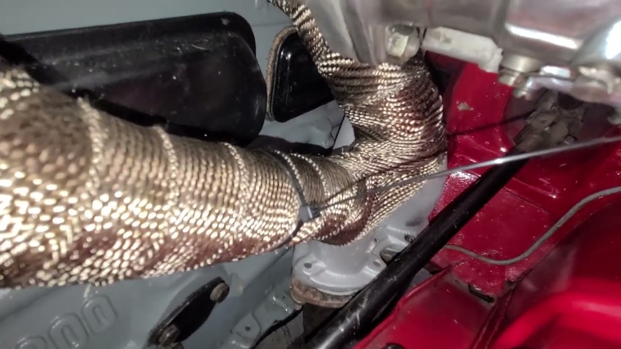 Installing Titanium Thermal Wrap on 1977 MGB Exhaust manifold