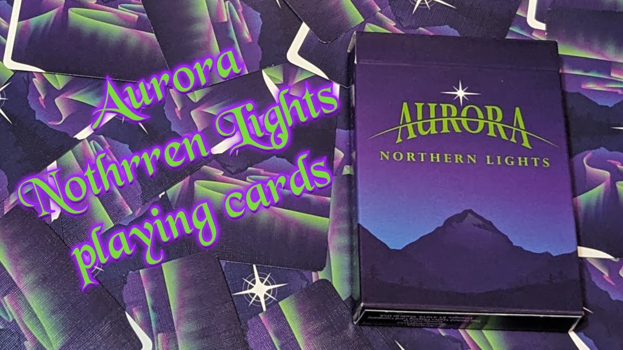Daily deck review day 144 - Aurora Northern Lights playing cards By Emilysleights52