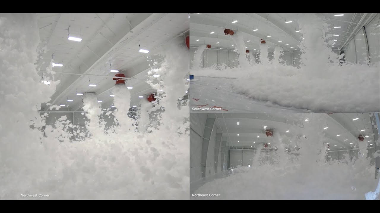 Hangar Foam Suppression Test //  Flightstar  // KCMI