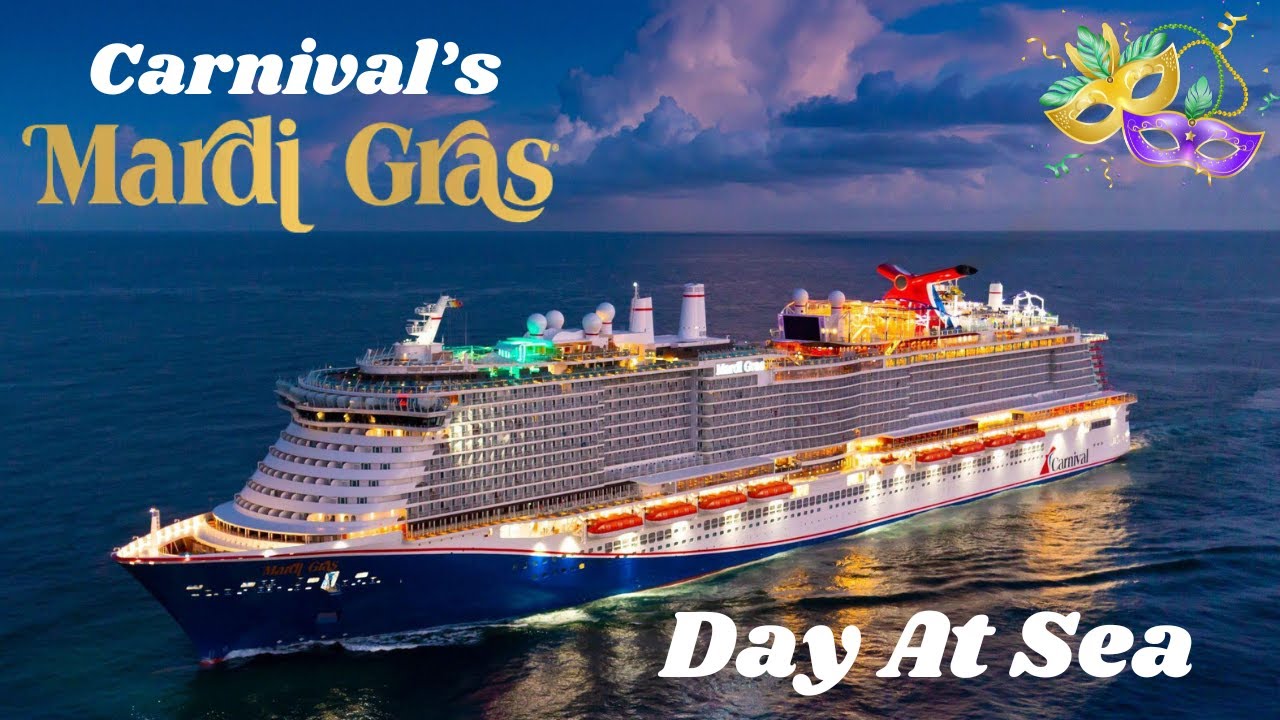 Our Day at Sea! | Carnival's Mardi Gras | Cruise Vlog | Day 2