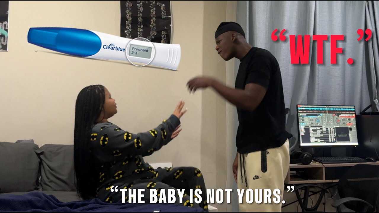 Telling My Boyfriend I'm Pregnant Prank *He Almost Cried*