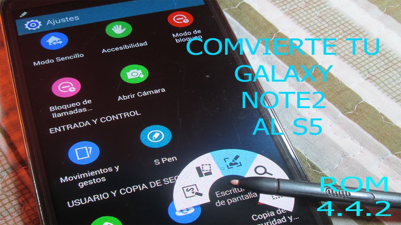 CONVIERTE TU GALAXY NOTE2 AL GALAXY S5 ROM