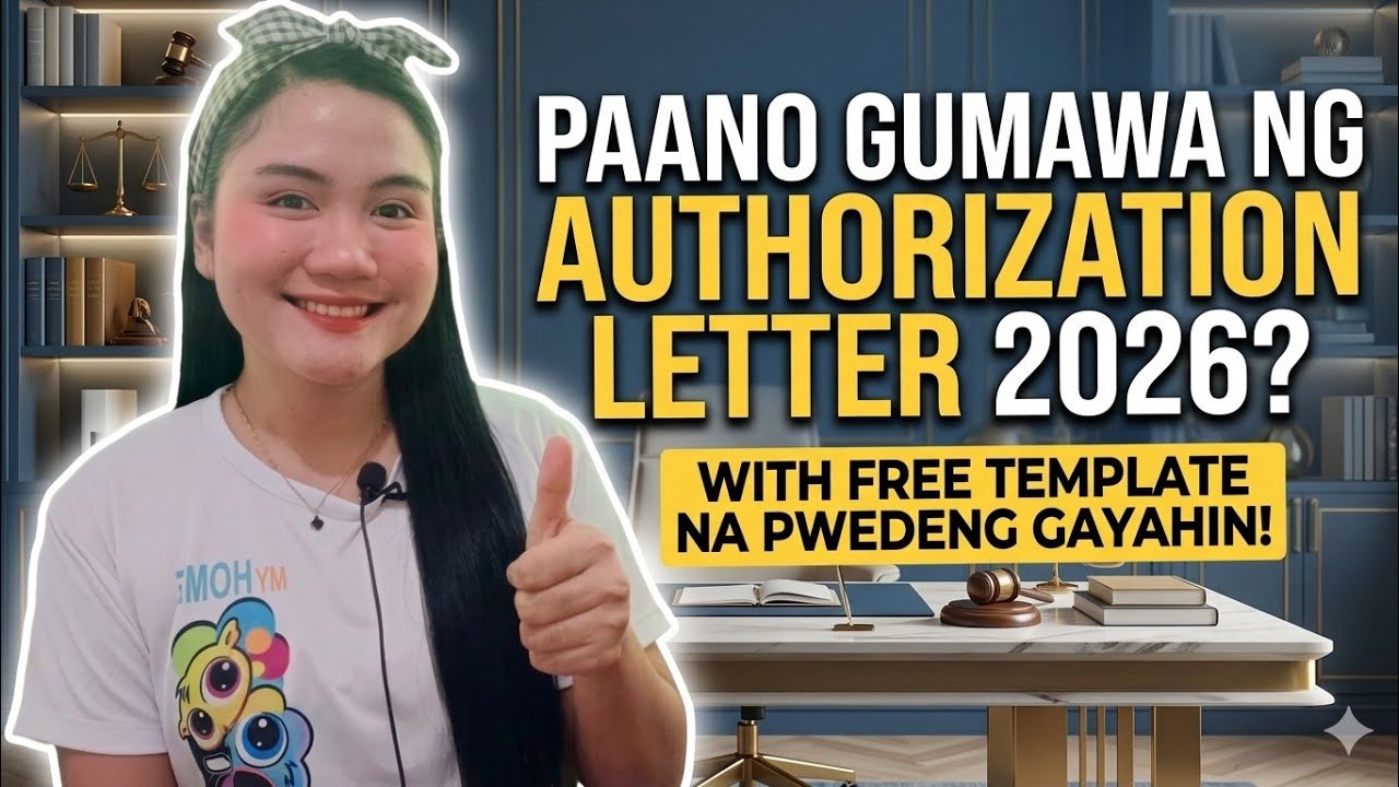 PAANO GUMAWA NG AUTHORIZATION LETTER 2026? (WITH FREE TEMPLATE NA PWEDENG GAYAHIN) | NAYUMI CEE 💯