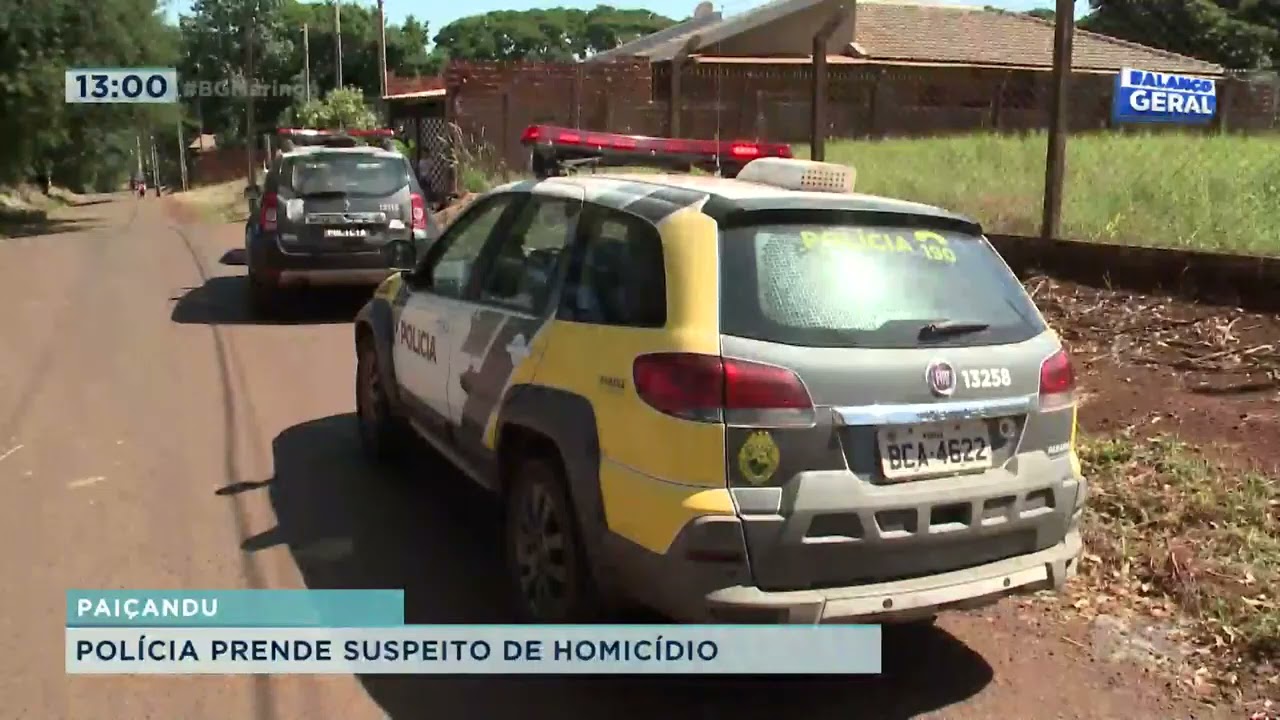 Polícia prende suspeito de homicídio em Paiçandu