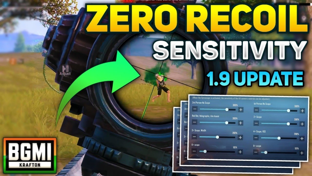 BGMI New Update 1.9 Zero Recoil Sensitivity | BGMI Zero Recoil Sensitivity For Laser Spray in Tamil
