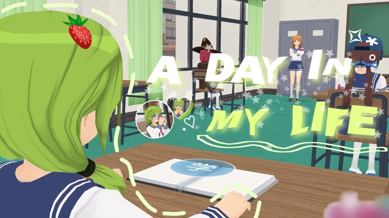 A DAY IN MY LIFE🍵🍓 [Shoujo City 3D] (studying📚, raining, messed up the part-time job)