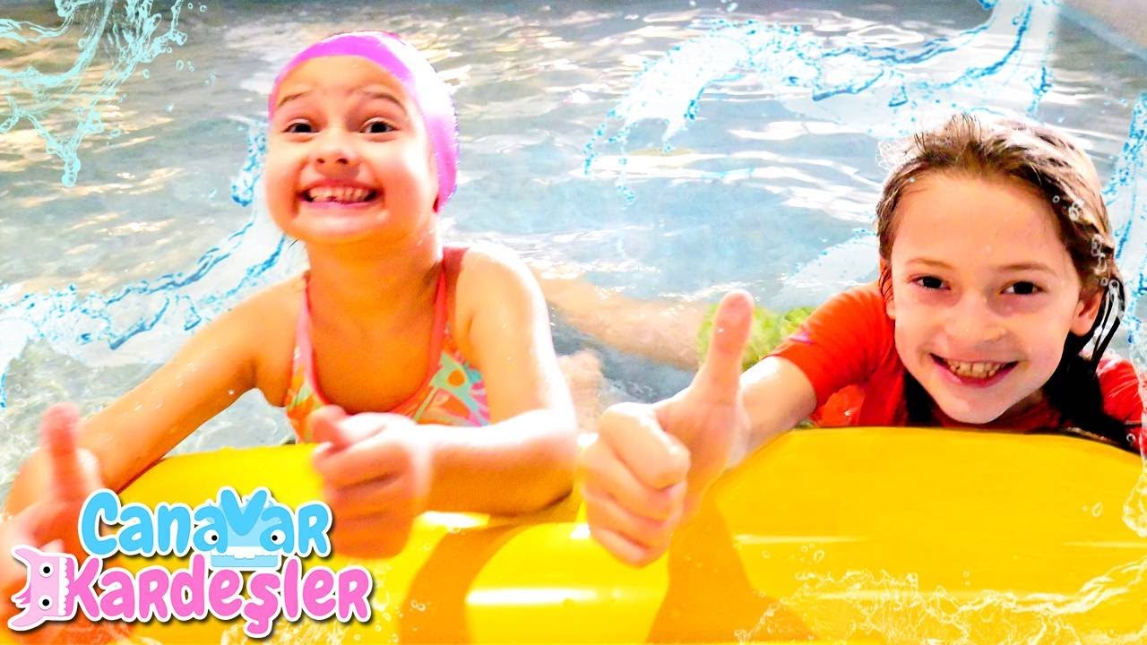 Havuz ve su oyunları! CANAVAR KARDEŞLER ile çocuk videoları derlemesi!