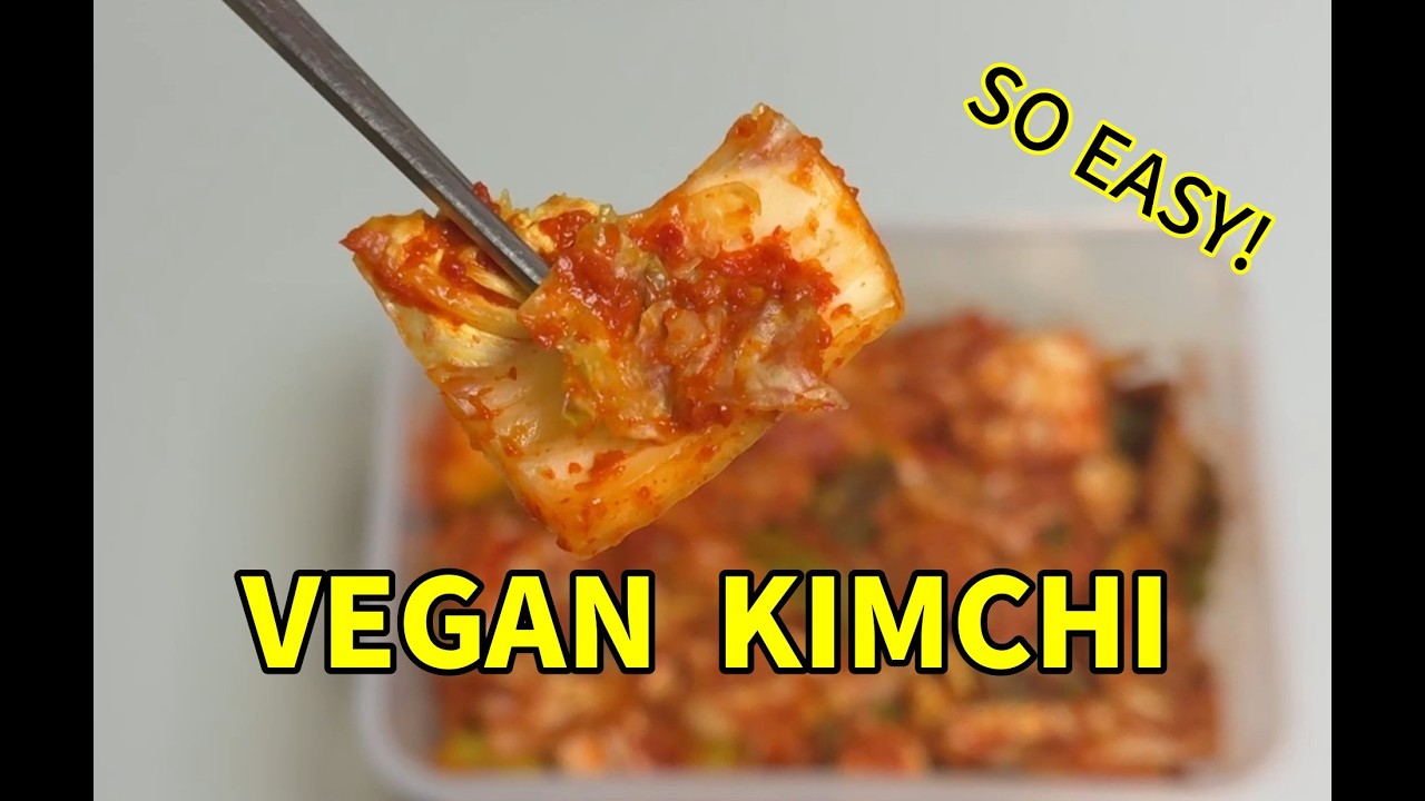 Easy Korean Vegan Kimchi Recipe for Beginners (No Fish Sauce!)