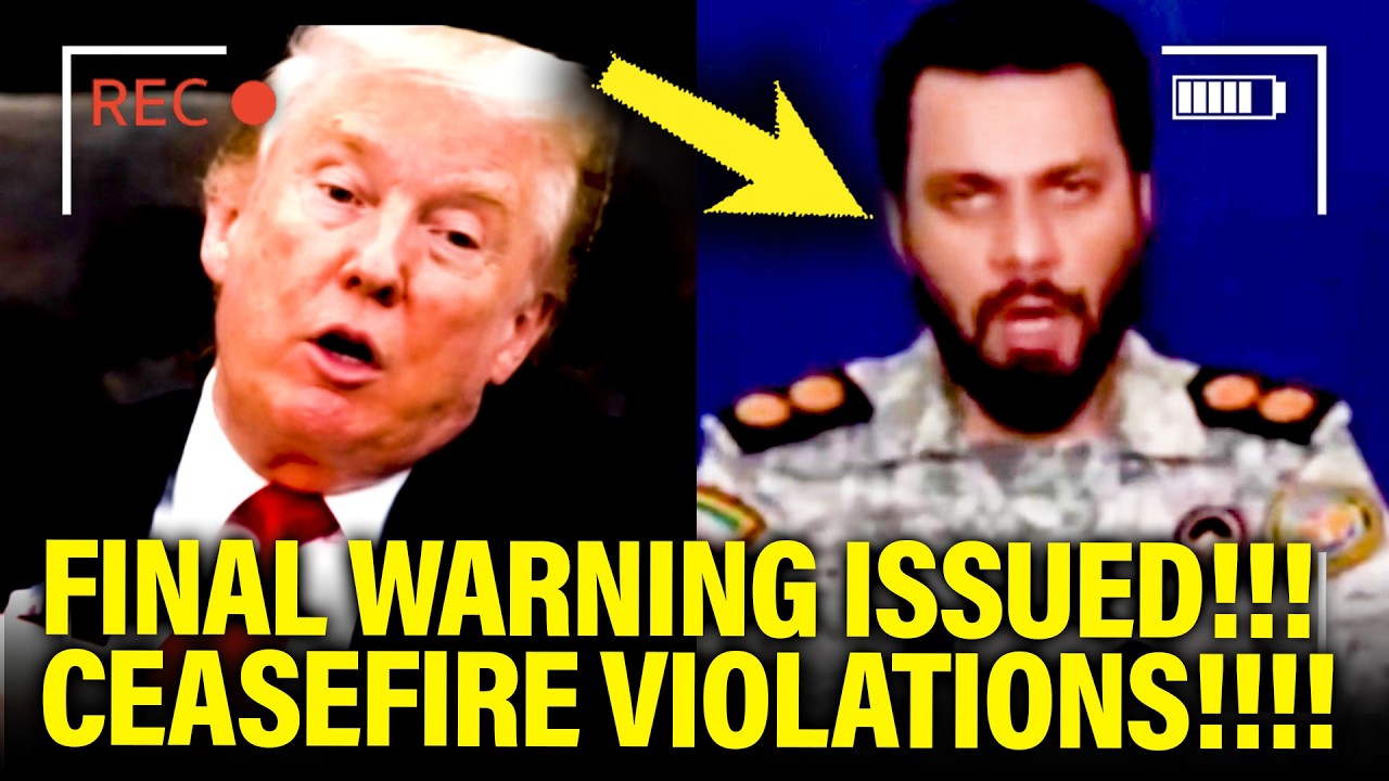 Iran GIVES FINAL WARNING to Trump on CEASEFIRE VIOLATIONS!!!