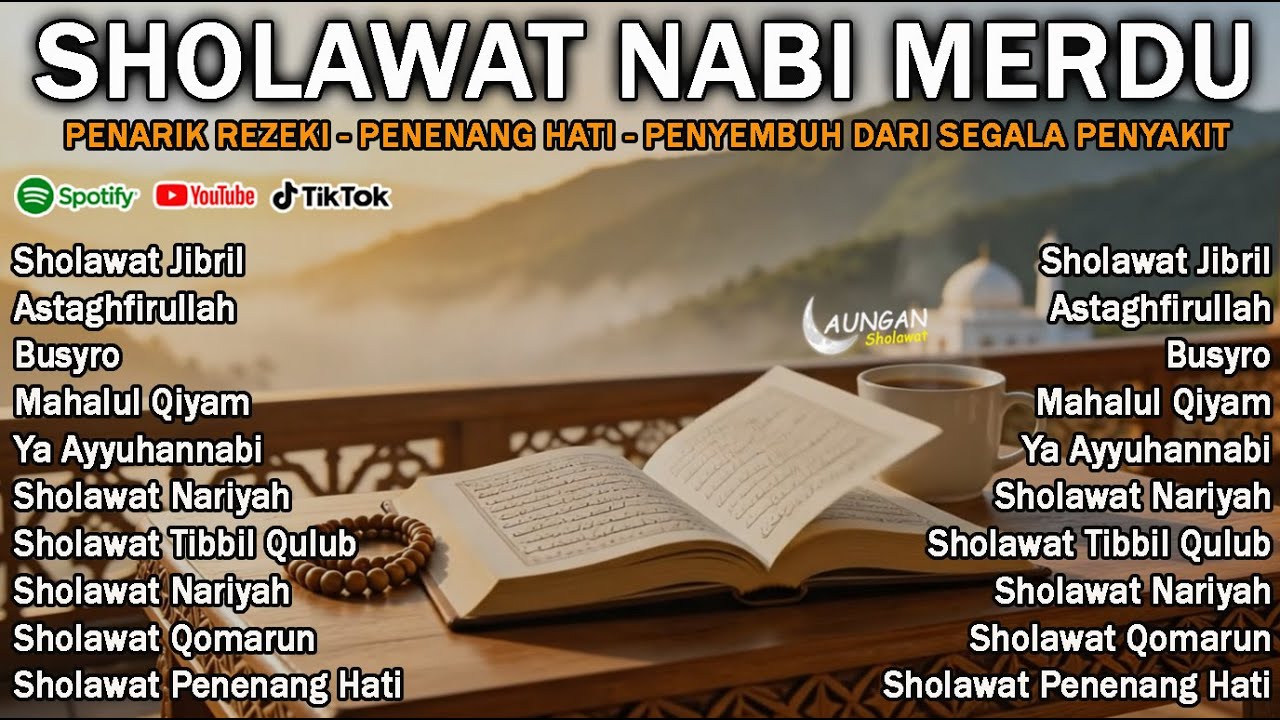 SHOLAWAT JIBRIL PEMBUKA PINTU REZEKI, Astaghfirullah, SHOLAWAT NABI MERDU TERBARU 2026